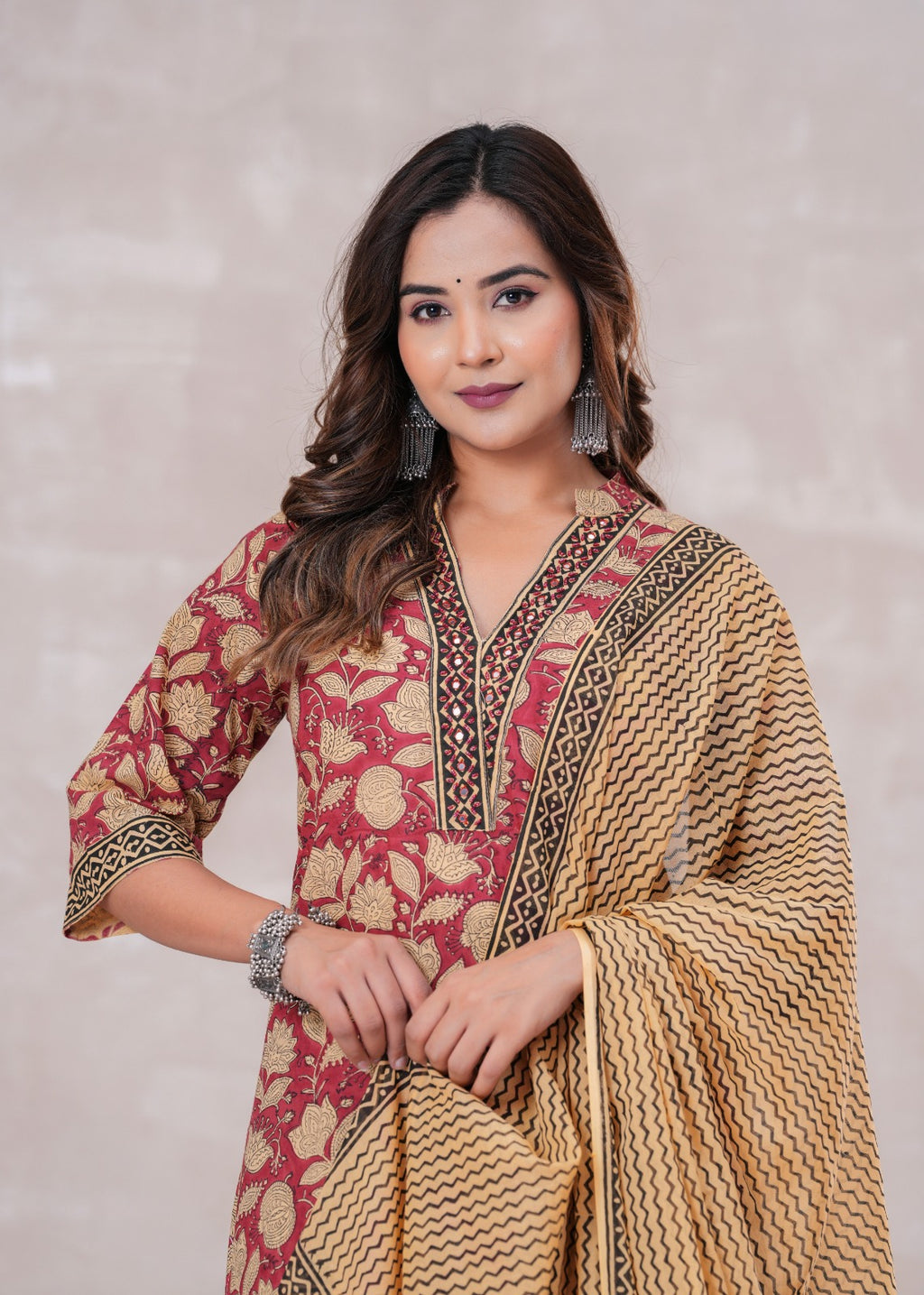 Cotton Hand block Printed Kurti