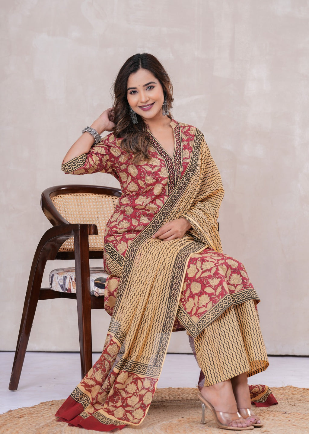 Cotton Hand block Printed Kurti